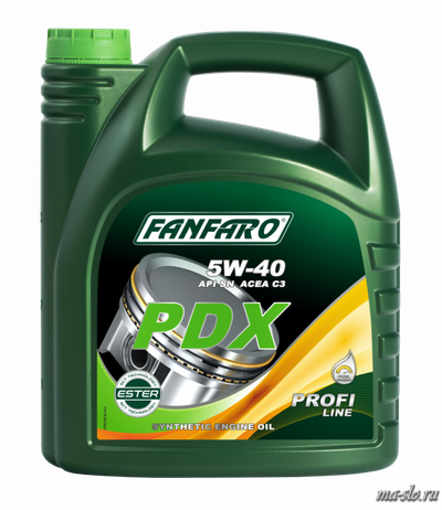 МОТОРНОЕ МАСЛО FANFARO PDX 5W-40 5l