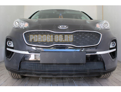 Защита радиатора KIA Sportage IV 2018- black верх