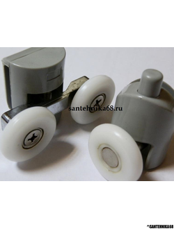 Ролики двойные для душевой кабины LS002 Комплект 8 шт (4 верхних и 4 нижних)