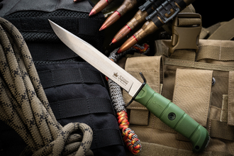 Нож Vector Sleipner Stonewash Олива