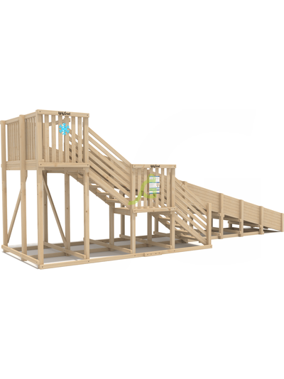 Зимняя горка "IgraGrad Snow Fox", скат 8 м, без окраски фото