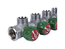 Коллектор регулирующий STOUT 3/4", 4 отвода 3/4"ЕК (Арт. SMB-6850-343404)