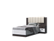 Кровать АДЕЛЬ 0,8 с настилом и мягкой накладкой + тумбы прикроватные с щитками и мягкими накладками