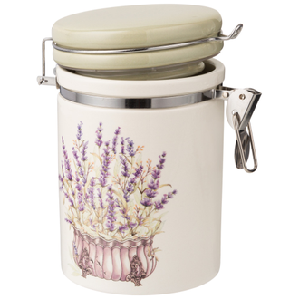 ЕМКОСТЬ ДЛЯ СЫПУЧИХ ПРОДУКТОВ "ПРОВАНС" 9,5*9,5*15 см 600 мл