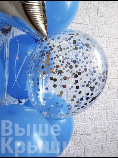 Сет &quot;Синий джип&quot; (13 шариков + 1 цифра)