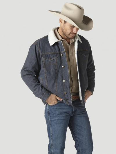 Куртка Wrangler® Western Sherpa Lined Denim Trucker Jacket