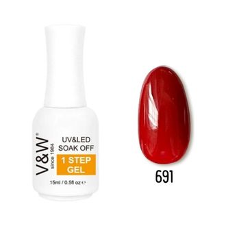Гель-лак однофазный ONE STEP 15 мл.-- Gel Lac ONE STEP, 15 ml--- 691