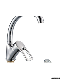 Смеситель для кухни ZERIX DYU 281 латунный однорычажный высокий излив