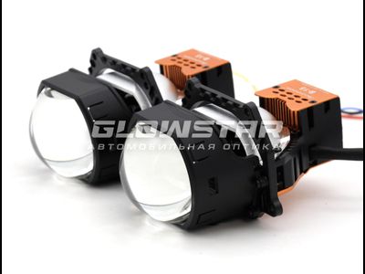 Билед модули Aozoom B-15 2024 (прямоугольные) 3.0 дюйма, 2 чипа, 5500K, 12V, 61W/77W, крепление 3R (комплект, 2шт)