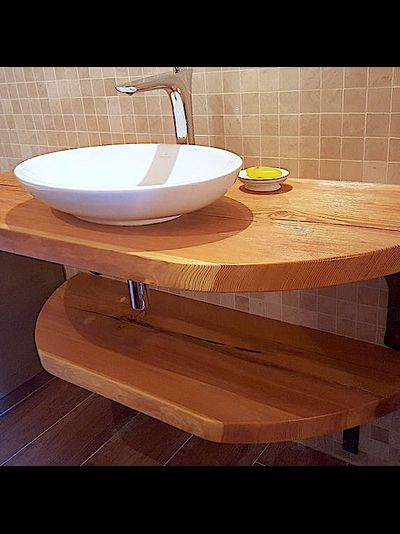 столешницы под раковину из массива лиственницы