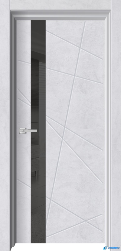 Межкомнатная дверь экошпон TORONTO-1 Бетон снежный купить в Челябинске | КВИРТЕК