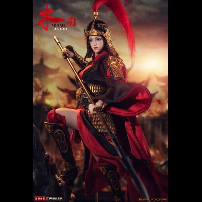 Китайская воительница Мулан (в черном) - КОЛЛЕКЦИОННАЯ ФИГУРКА 1/6 MULAN - Black (PL2023-204A) - TBLeague