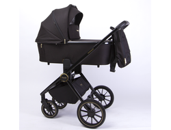 Коляска 2в1 Peppy Monaco GP Royal black, рама черная лак