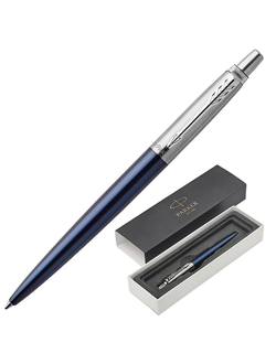 Ручка шариковая PARKER "Jotter Core Royal Blue CT", корпус синий, хромированные детали, синяя, 1953186