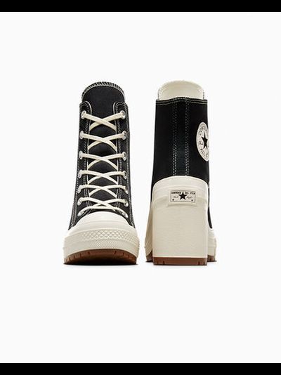 Кеды Converse De Luxe Heel высокие черные женские