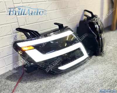 Фары Mitsubishi Pajero 4 2006-2025 тюнинг 4 линзы