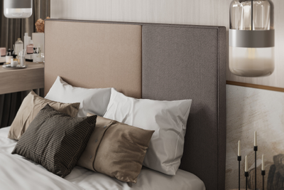 Кровать односпальная, двуспальная, MyCloud Джордан с подъемным механизмом, бельевым ящиком, мягкое квадратное изголовье