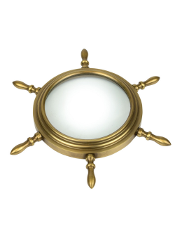 Лупа Nauticalia 5863 Ø150мм с 2,5-кратным увеличением в штурвале из дерева