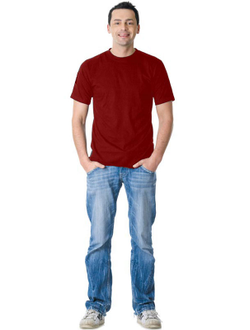 Футболка бордовая плотность 160 г/кв.м., х/б-100 % Узбекистан