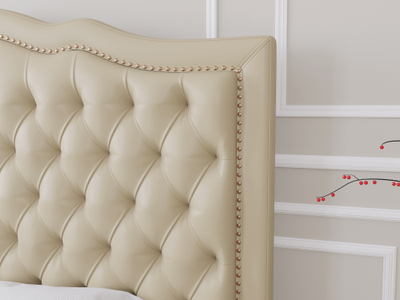 Современная дизайнерская кровать Ренессанс, мягкое высокое изголовье, катерная стяжка, фанера, усиленная металлом, с подъемным механизмом и бельевым ящиком