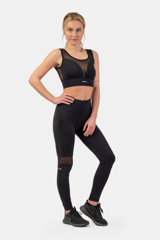 Топ BLACK MESH DESIGN SPORTS BRA "BREATHE" 412