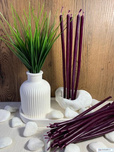 Свеча Фиолетовая №120 (40 минут горения).