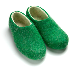 Купить войлочные тапочки женские зеленый