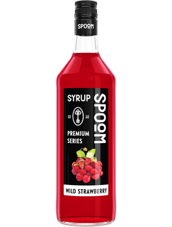 Сироп Spoom Земляника, 1 л (для кофе, коктейлей и десертов)