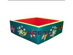 "Сухой бассейн" (квадратный с аппликацией) - Бабочки, зеленый