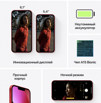 Apple iPhone 13, 256GB ((PRODUCT)RED)