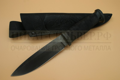 Нож "Н79" черный дамаск  ЗЗОСС  Златоуст