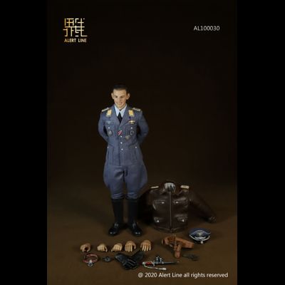 ПОВРЕЖДЕНА КОРОБКА - Летчик Люфтваффе - Коллекционная ФИГУРКА 1/6 scale WWII Luftwaffe Fighter Ace (AL100030) - Alert Line