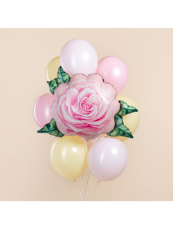 Фонтан из шаров Розочка