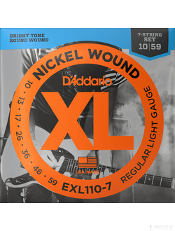 D`Addario EXL110-7 Nickel Wound (10-59)