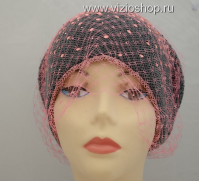 beret-seryy-s-rozovoy-vualyu