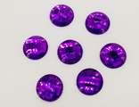 Стразы акриловые пришивные 16 мм, цвет фиолетовый 04