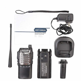 Рация Baofeng UV-8D, UHF, 5 Ватт, батарея 2800 мАч / для рыбалки, охоты, туризма, детей