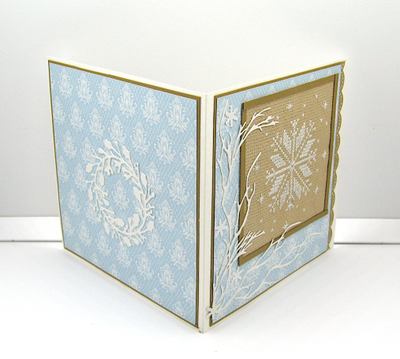 Открытка "Снежинка", подарок на Рождество