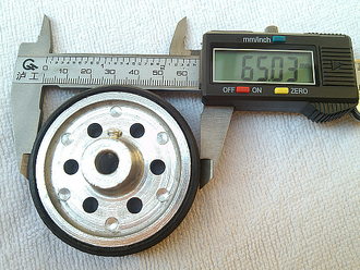 Комплект металлических колес d-65мм, 2 шт