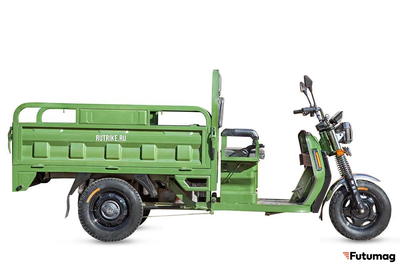 Грузовой электротрицикл Rutrike Маяк 1600 60V1000W зеленый