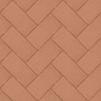 Клинкерная брусчатка тротуарная бронзовая ЛСР "Турин", 200х100х50 мм