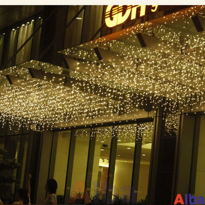 Бахрома 3*0.6 м БЕЛЫЙ ТЕПЛЫЙ, мерцание IP 65