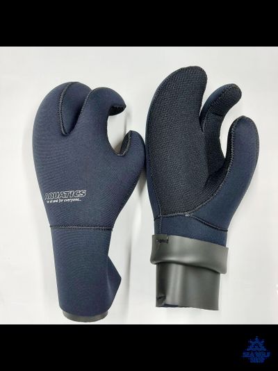 Рукавицы неопреновые 7мм AQUATICS 3х-палые AQ235-10 с/т р.XL