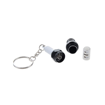 Брелок «Свеча зажигания с фонариком», металл ЧЁРНЫЙ