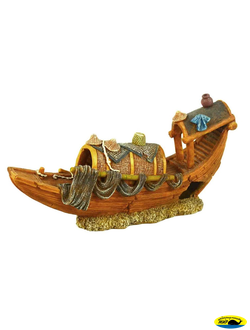 PR- WS056 Рыбацкая лодка затонувшая 19*5,6*9,7 см