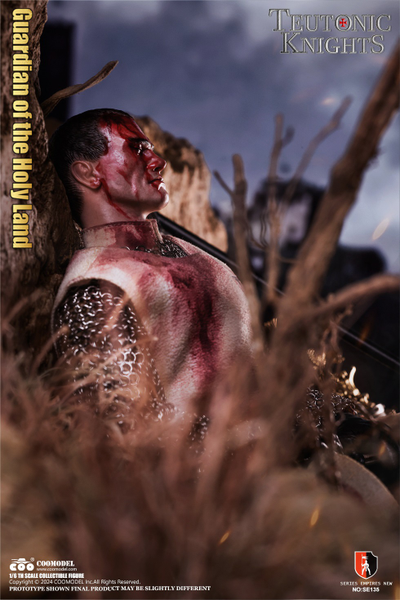 Тевтонский рыцарь (бронзовая версия) - КОЛЛЕКЦИОННАЯ ФИГУРКА 1/6 Series of Empires Teutonic Knights White Bronze Edition Holy Land Guard (SE135) - COOMODEL