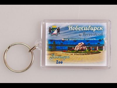 Пластиковый брелок 40х56 мм. - Новосибирский зоопарк | интернет-магазин 2fru.ru