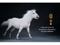 Монгольский конь (Лошадь) в динамичной позе - Коллекционная ФИГУРКА 1/6 scale animal model No.33:Mongolica (dynamic posture) (Mr.Z033-MD004) - Mr.Z