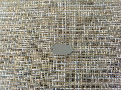 Подвеска кулон овал вертикальный мини 16x31 мм серебристый