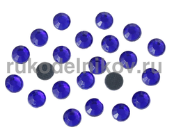 термостразы плоская спинка ss16 (4 мм), цвет-королевский голубой, материал-стекло, 3 гр/уп